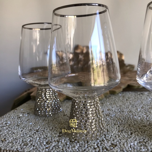 Christian Siriano Silver Rhinestone Crystal Glass - Picture 5 of 7